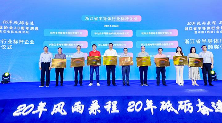 斯達半導(dǎo)體榮獲浙江省半導(dǎo)體行業(yè)標桿企業(yè)獎